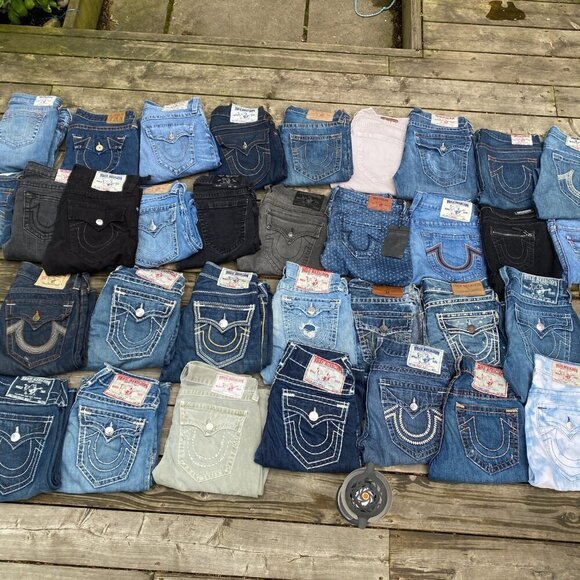 MYSTERY BOX OF 3 TRUE RELIGION JEANS - VARIOUS STYLES - Picture 5 of 13